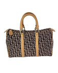 Christian Dior Vintage Trotter Diorissimo Medium Brown Boston Bag