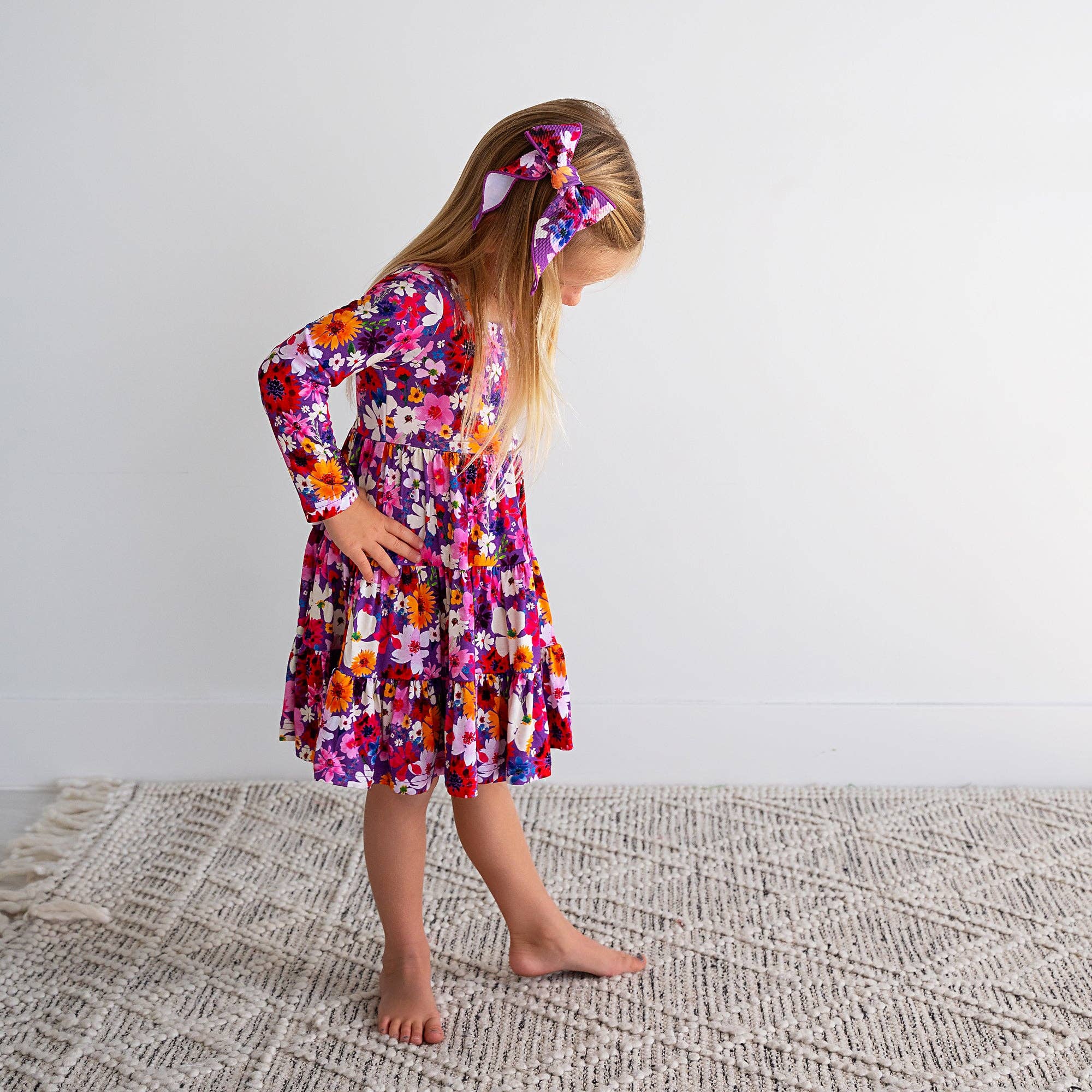 Kaia Swing Dress Bamboo Floral Dress Toddler