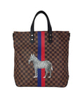 Louis Vuitton Savane Damier Ebene Zebra Atlas Tote