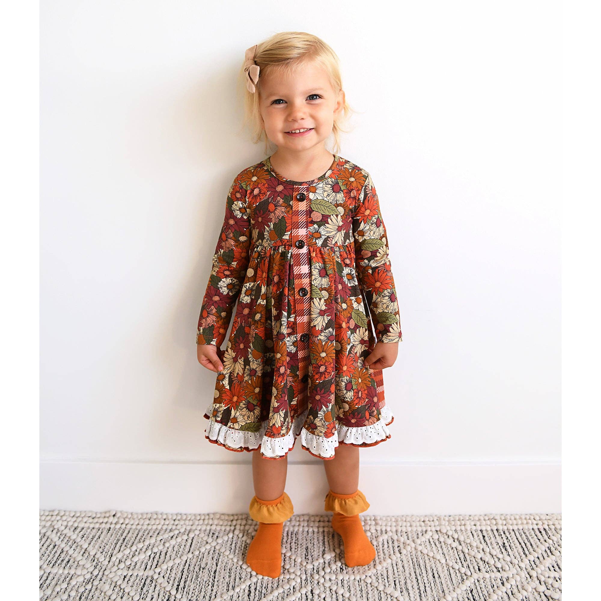 Baby Children Kids Clothing Apparel Button Dress Ruthie &amp; Westin Plaid