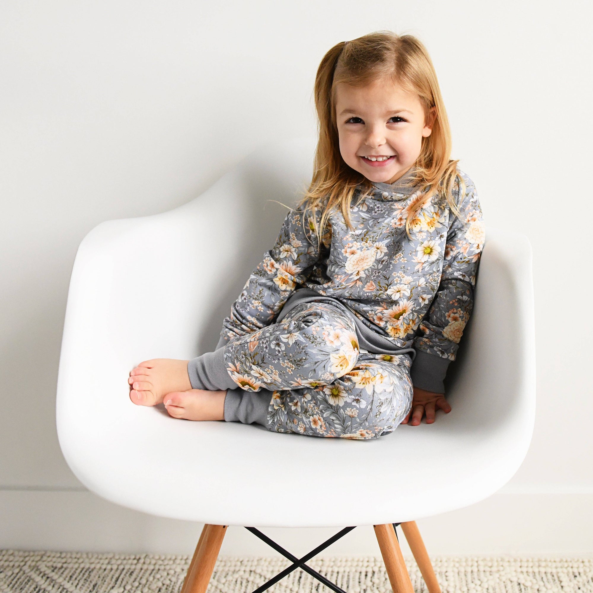 French Terry Bamboo Two Piece Hoodie Set Elodie Floral