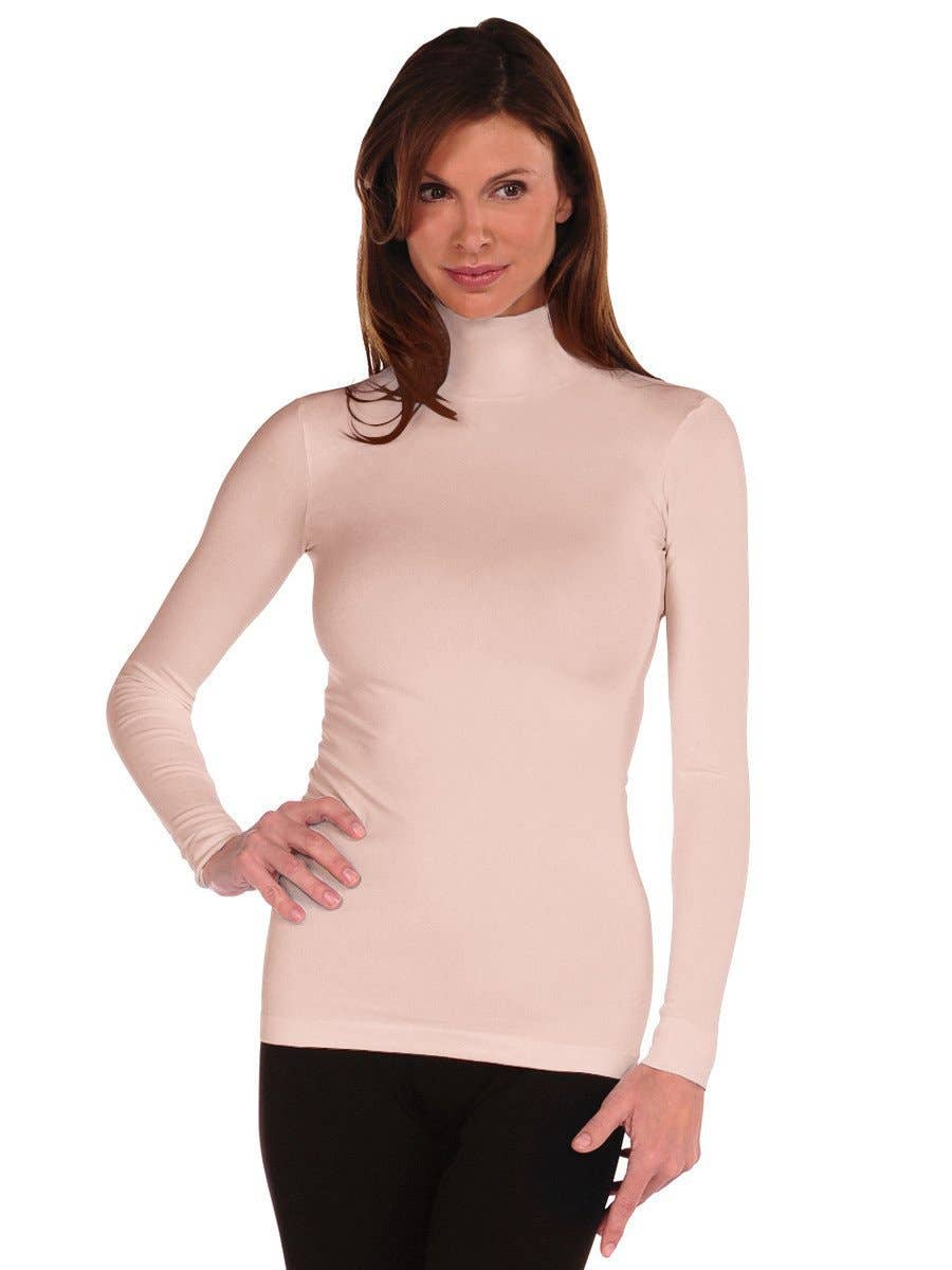 Tees By Tina Long Sleeve Mock Neck Turtleneck (800MN)