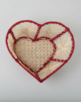 Heart Handwoven Iraca Palm Basket