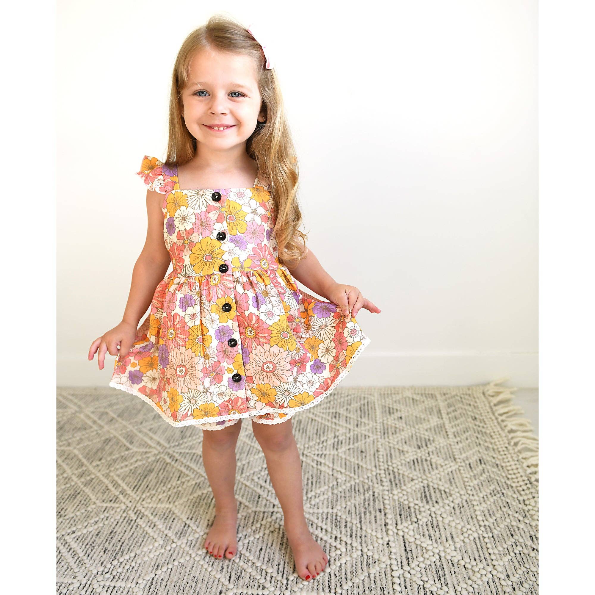 Girl Baby Clothes Dress Two Piece Lakehouse Set Amara