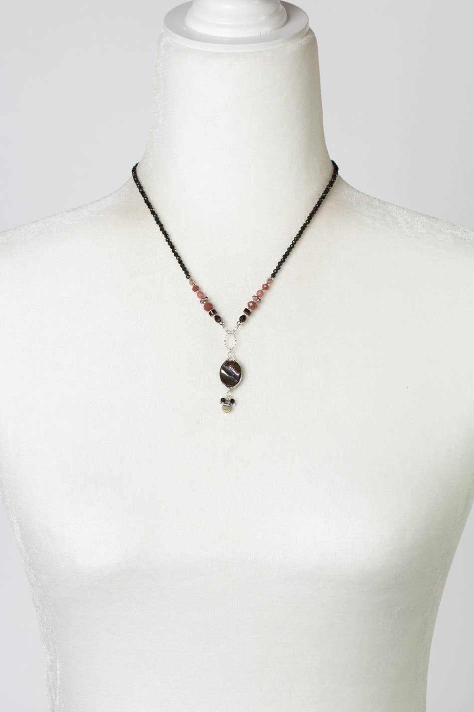 Cat's Eye and Czech Glass Necklace