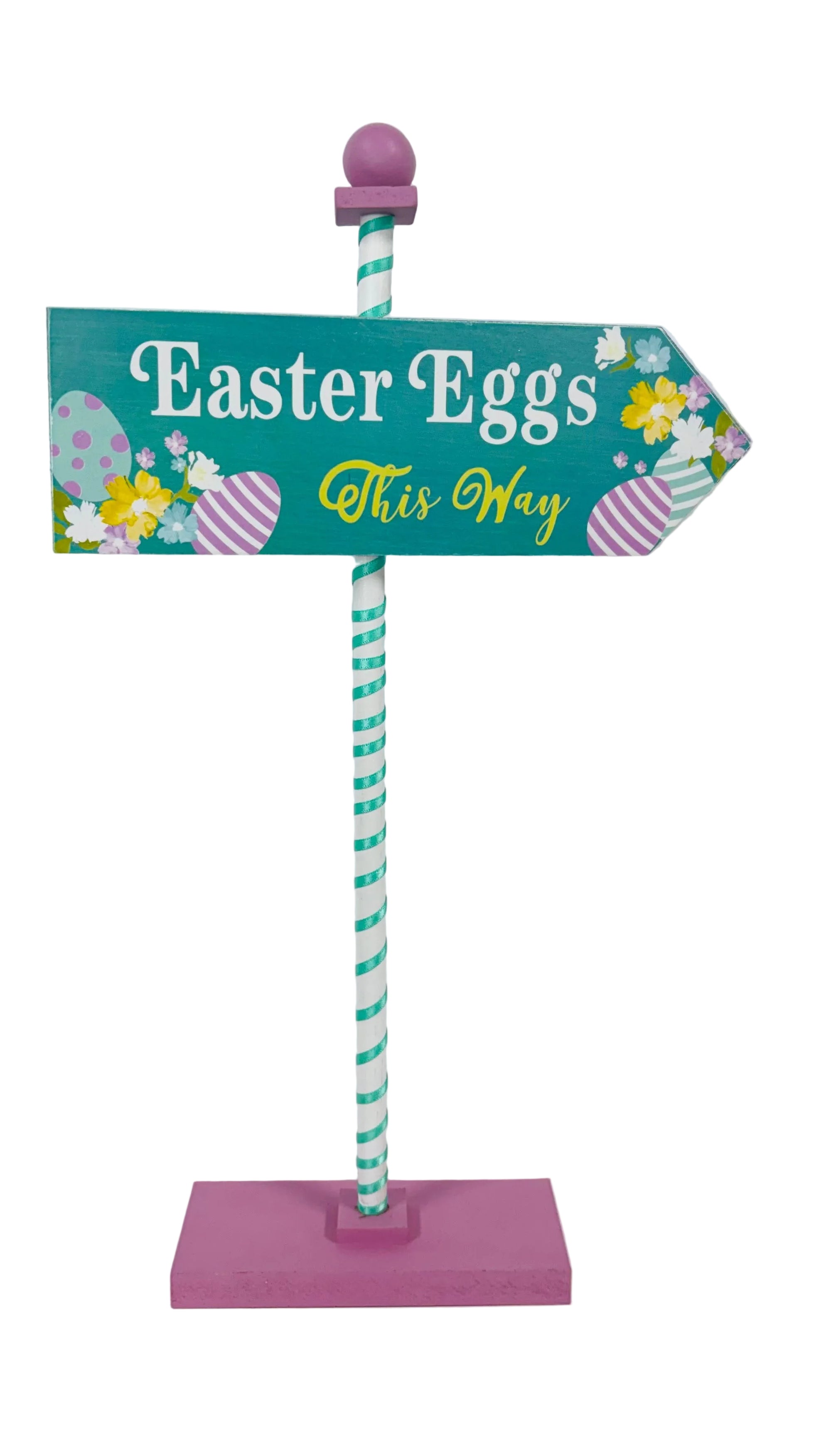 Easter Eggs This Way Decor