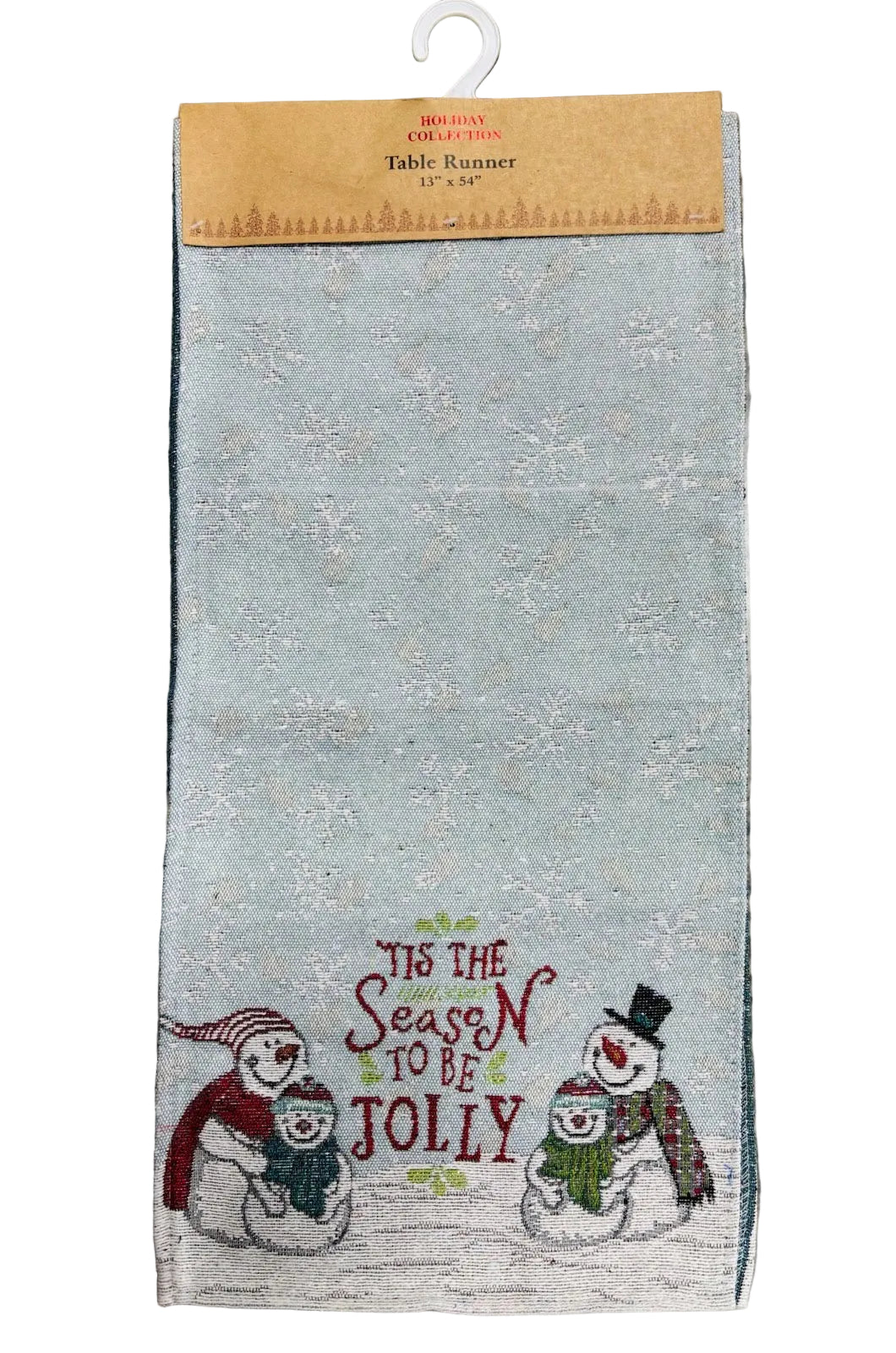 'Tis the Season Snowman Table Runner