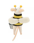 Bee Mouse Critter Ornament