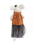 Skull Dress Mouse Critter Halloween Ornament