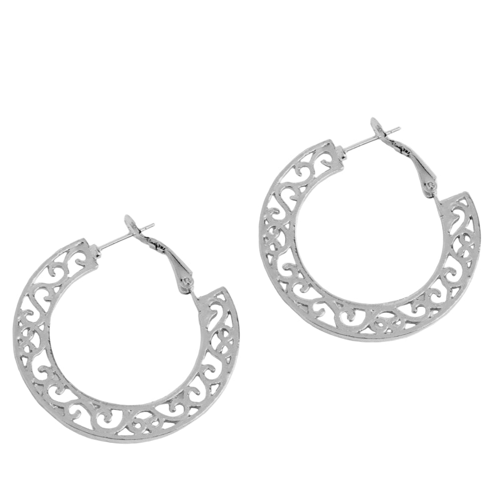 Silver Hoop Earrings