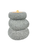 Modern Offset Rock Water Candle