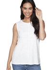 Carré Noir Front Seam Tank Top 7869
