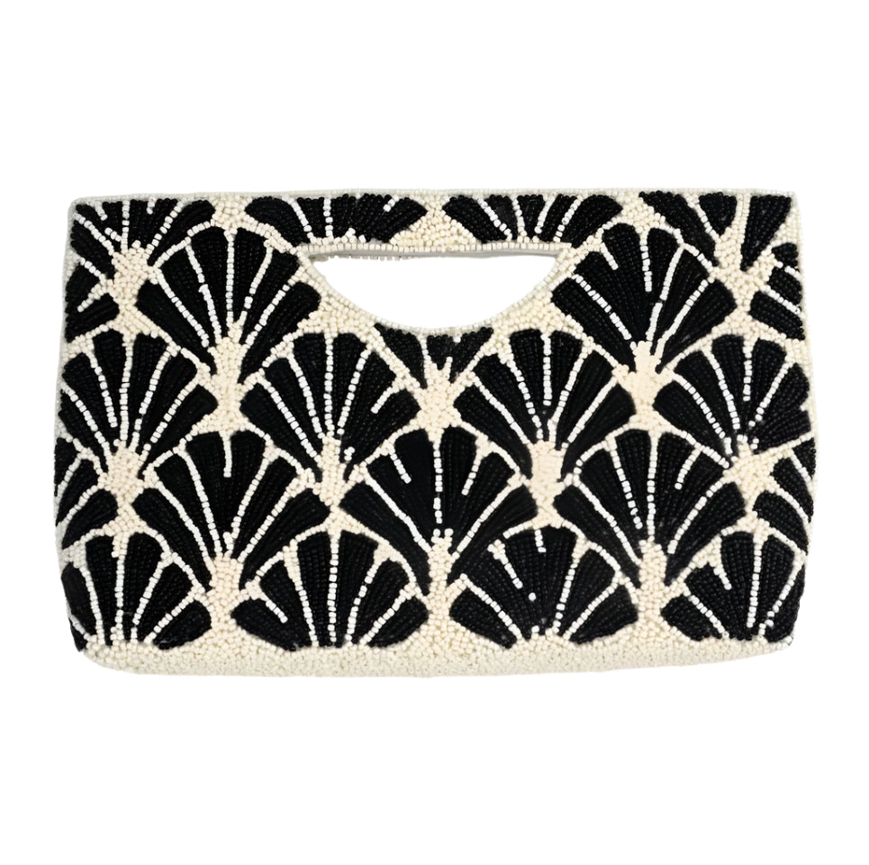 Obsidian Half Moon Clutch