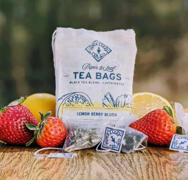 Piper &amp; Leaf Lemon Berry Blush Tea Bags