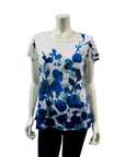 Variations Bleu Gardens Top V7502