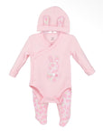 Baby Girl 3 Piece Bunny Snapsuit Outfit