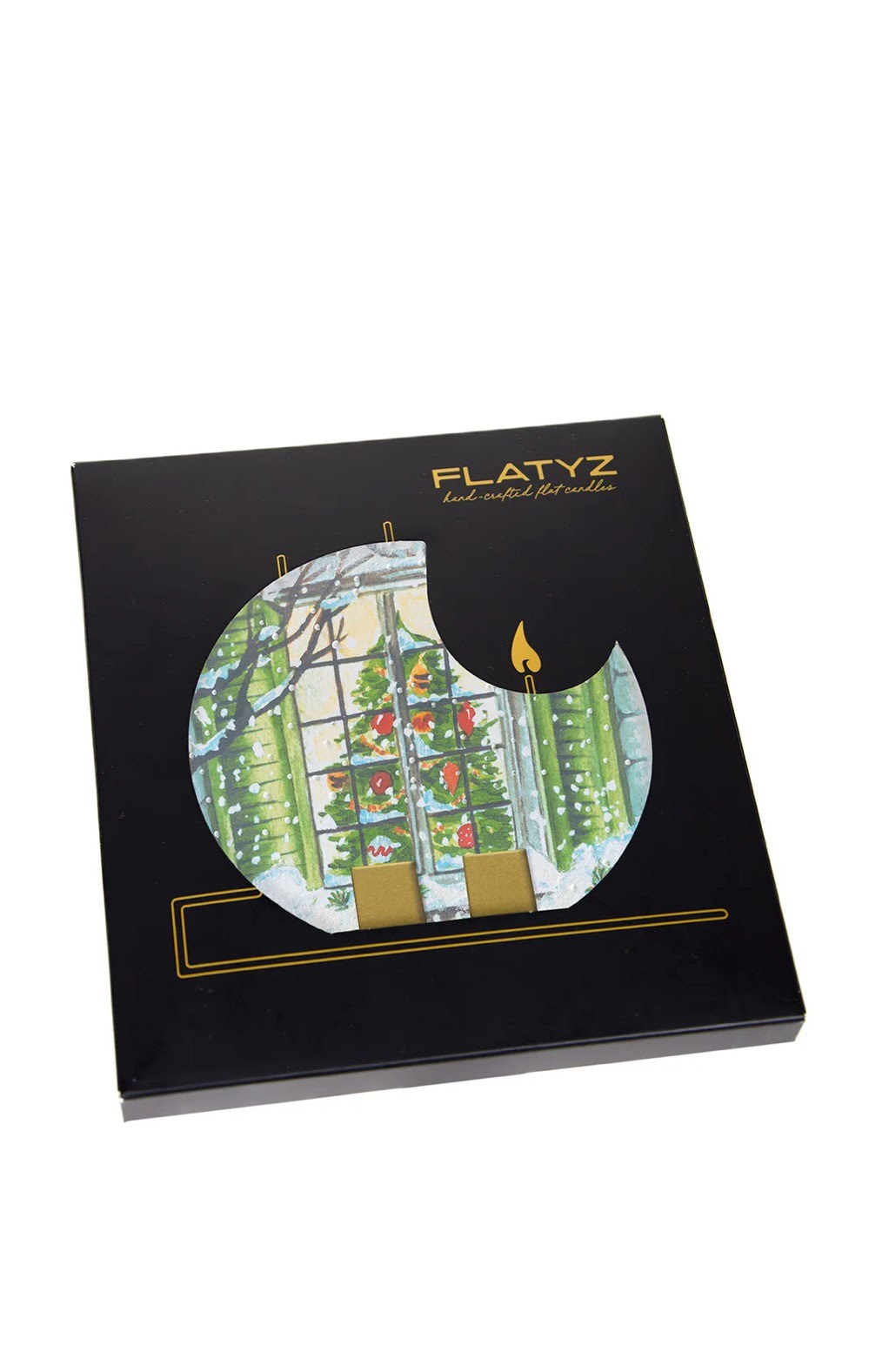 Flatyz Christmas Tree in Window Candle