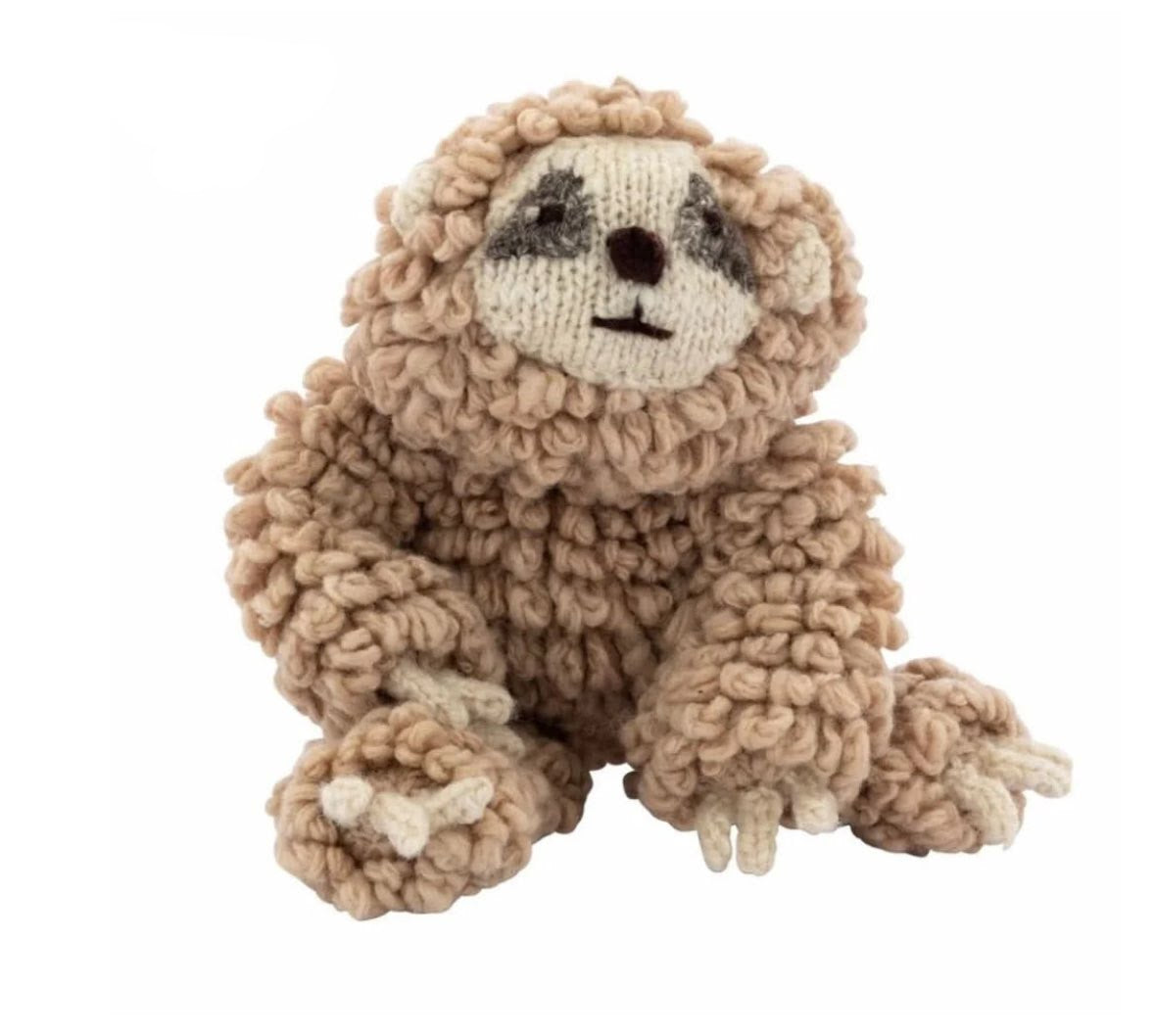 finn + emma Organic Wool Knit Sam the Sloth Animal
