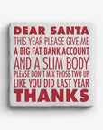 Dear Santa Marble Coaster