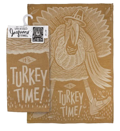It's Turkey Time Dish Towel