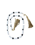 Black And White Beaded Farmhouse Garland