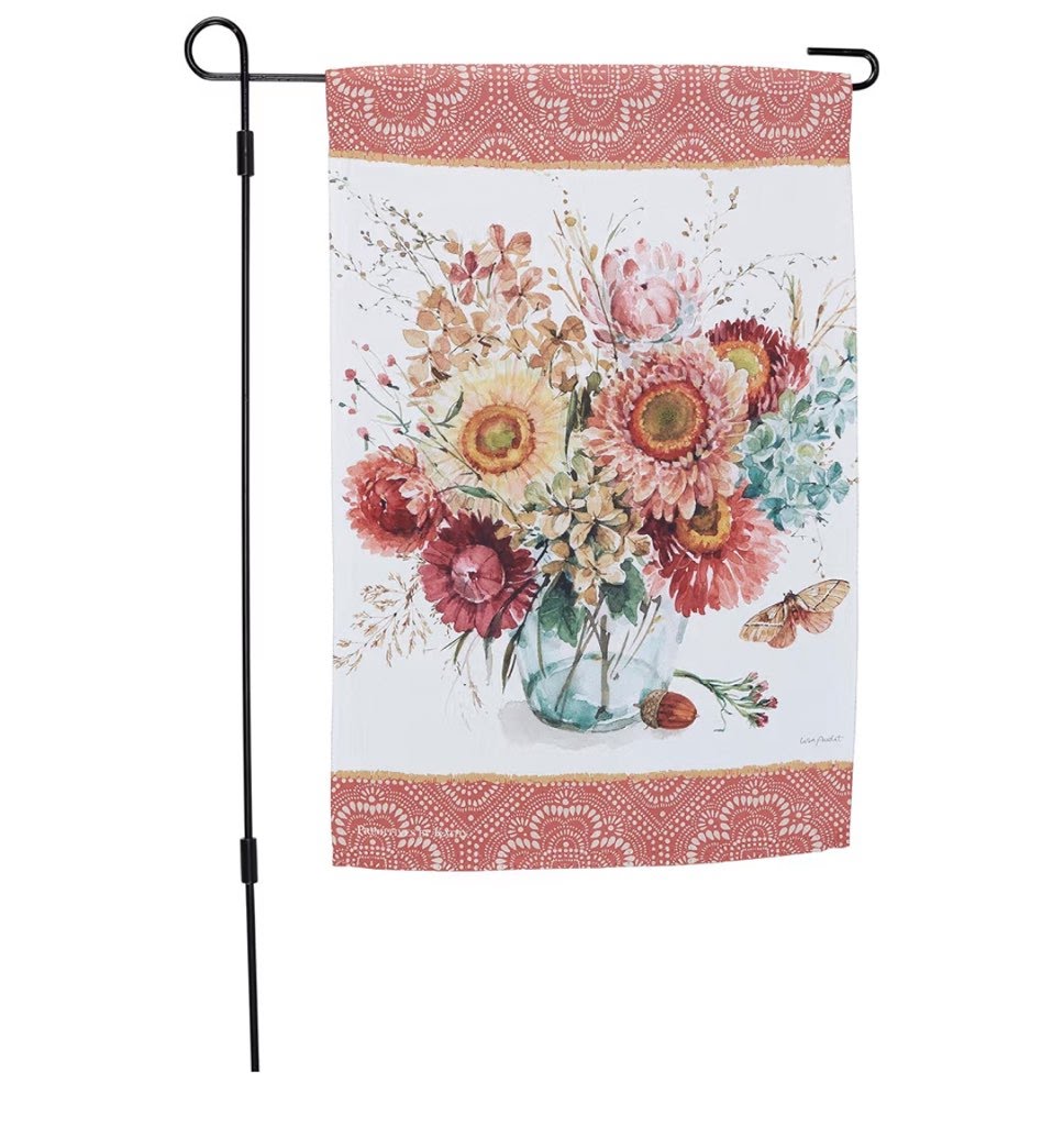 Fall Florals Garden Flag