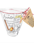 Mud Pie Eggnog Martini Glass