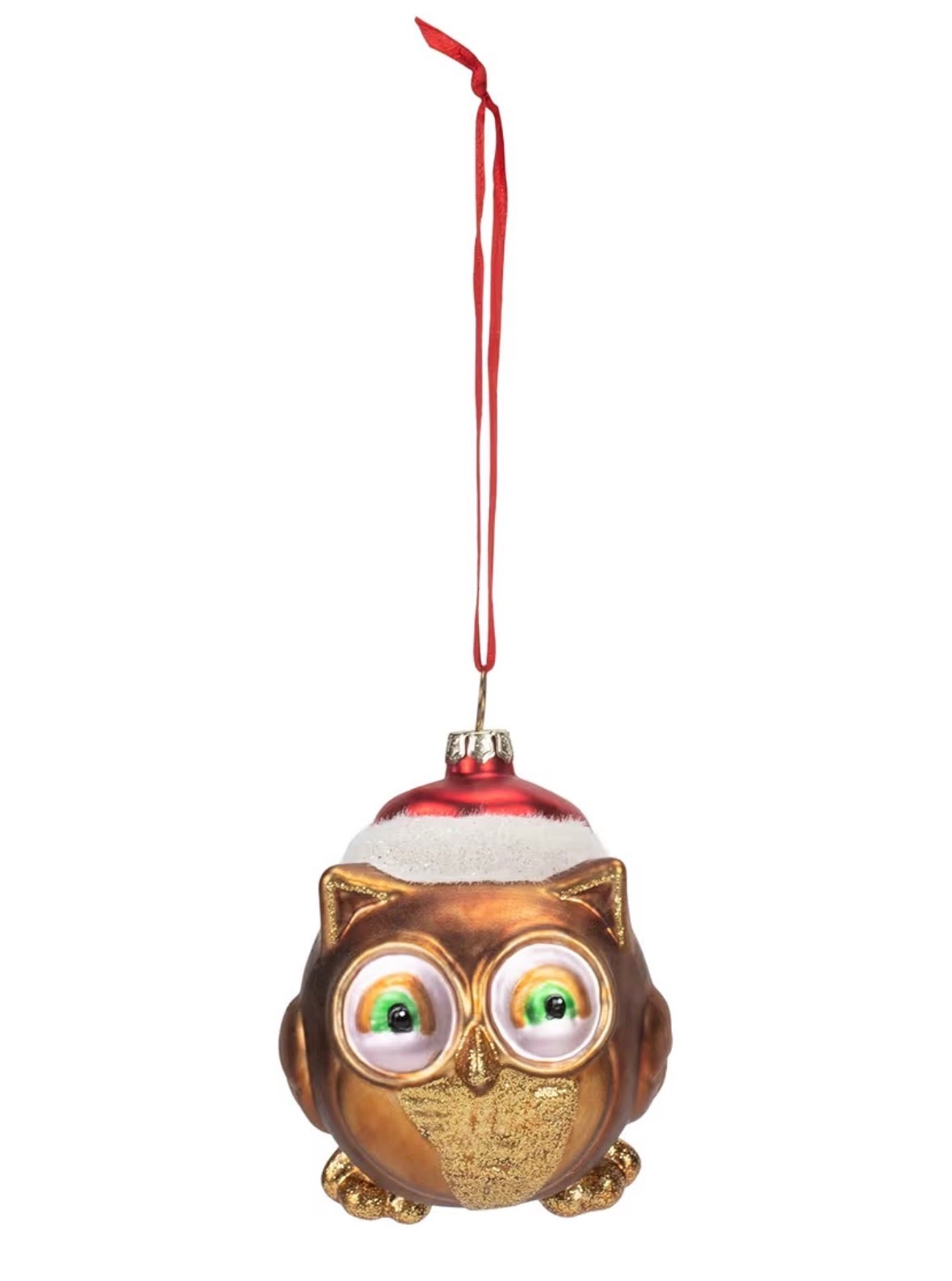 Blown Glass Baby Owl Ornament