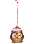 Blown Glass Baby Owl Ornament