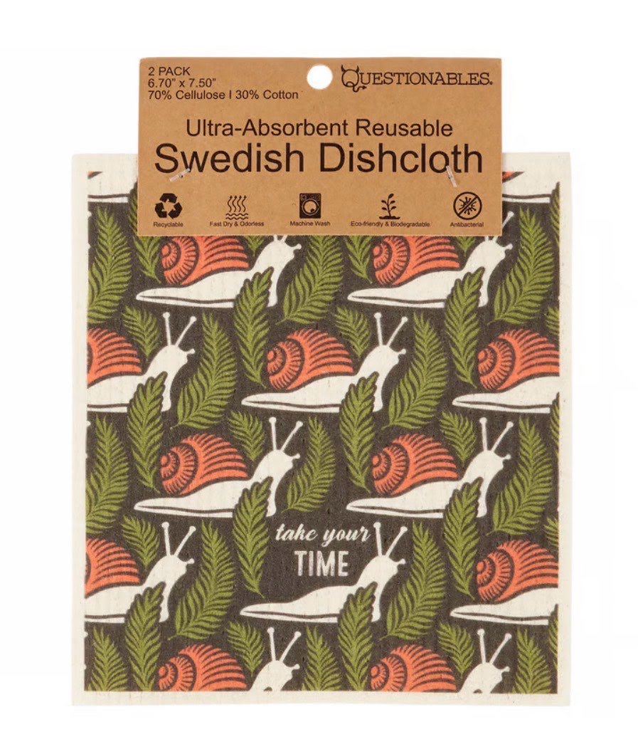 Take Time Swedish Dishcloth Duo