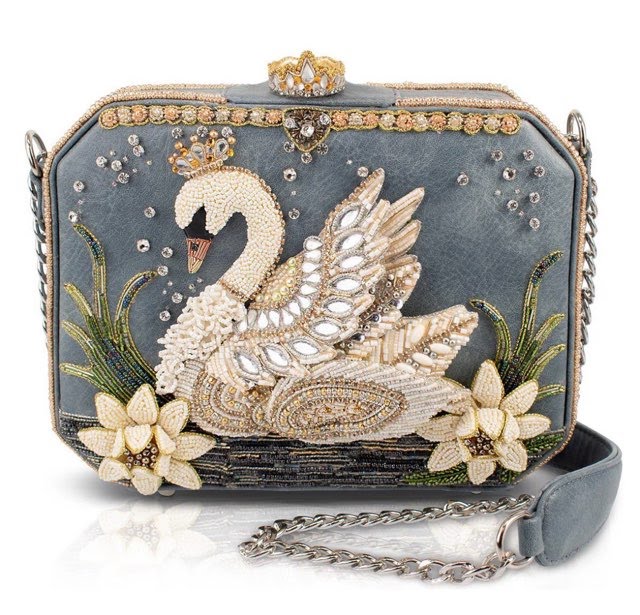 Mary Frances Swan Princess Shoulder Handbag