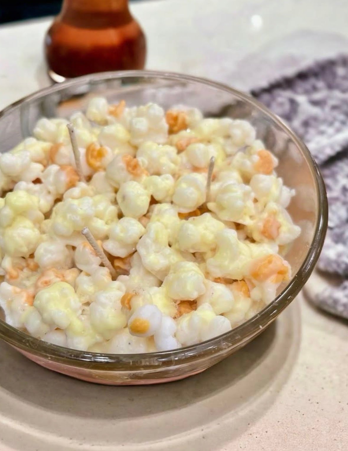 Movie Night Popcorn Candle