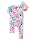 Gigi and Max Natalie Nutcracker Bamboo Ruffle Zip Onesie
