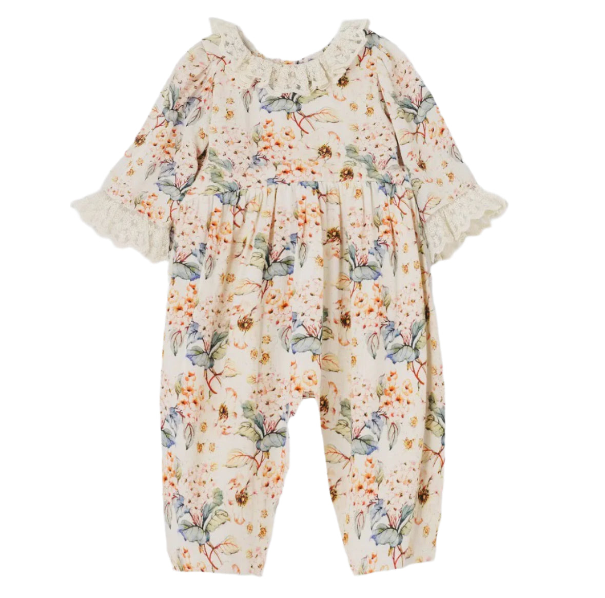 Tesa Babe Vintage Floral Linen Romper