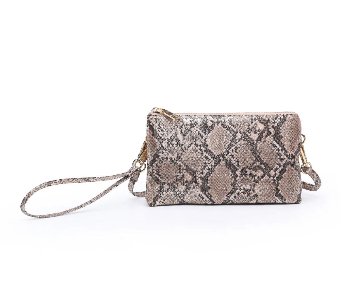 JEN &amp; CO. Python Bronze Riley Crossbody