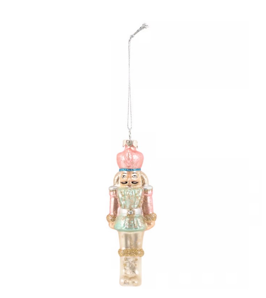 Nutcracker Glass Ornament