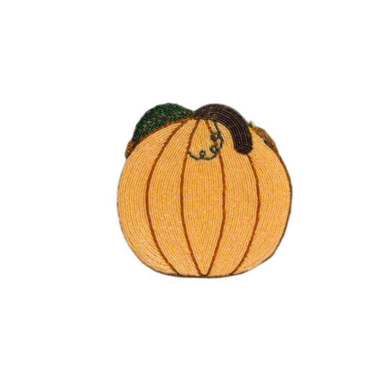 Beaded Pumpkin Purse
