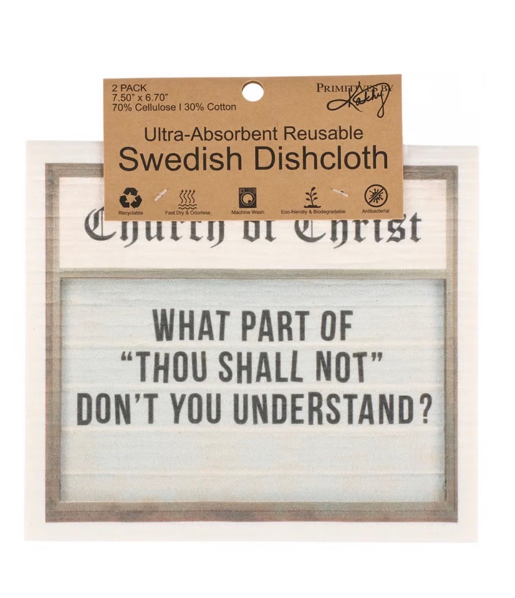 God Saw That Swedish Dishcloth Duo