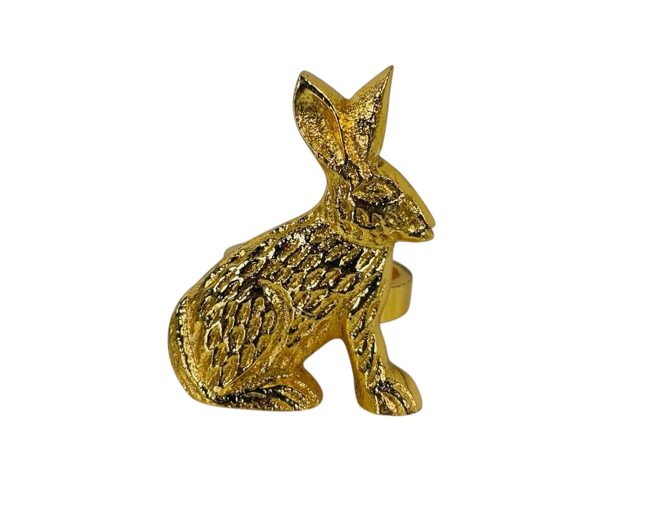 Gold Rabbit Napkin Ring