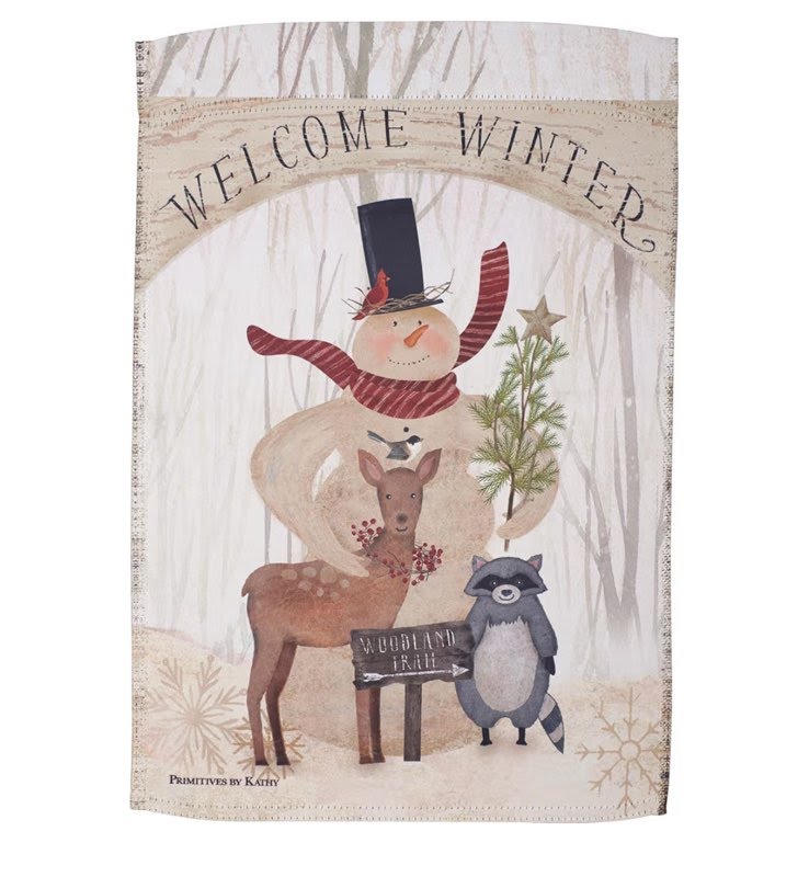Welcome Winter Garden Flag 114340