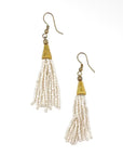 Anju White Waterfall Earrings