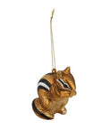Chipmunk Glass Ornament