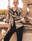 Frank Lyman Back/Gold Foil Swing Jacket 269368