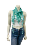 Triangle Lace Coin Scarf