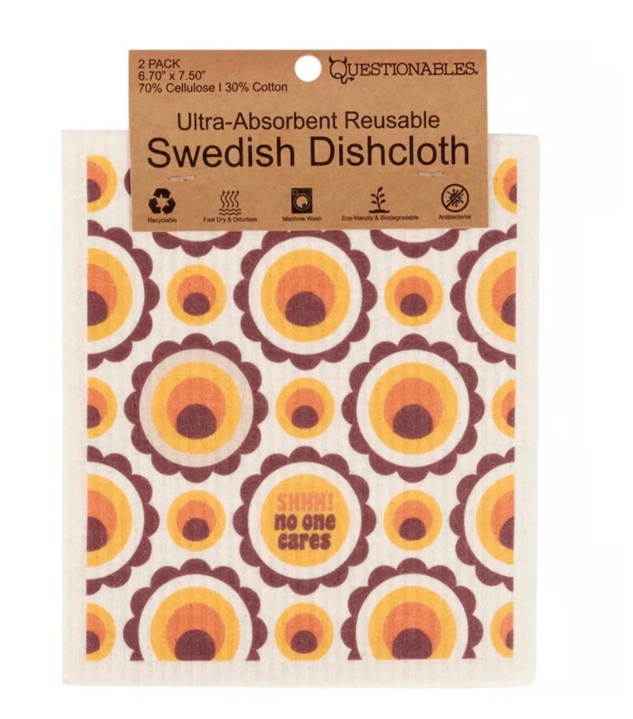 Shhhh! No One Cares Swedish Dishcloth Duo