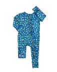 Gigi and Max Ruffled Miley Leopard Zip Onesie