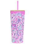 Lilly Pulitzer Don't Be Jelly Tumbler with Straw 203620