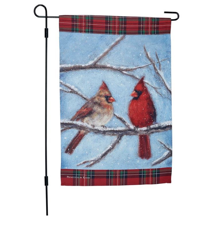 Cardinal Couple Garden Flag
