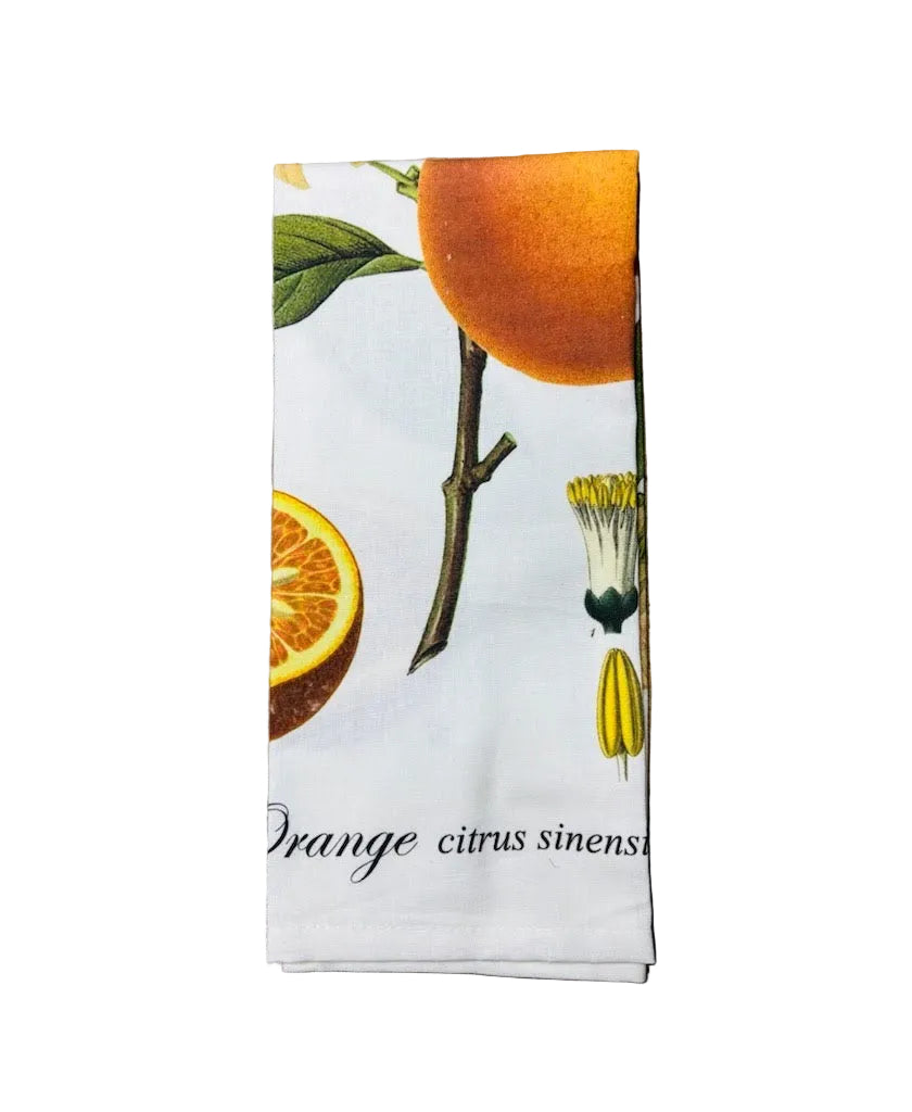 Orange Citrus Sinensis Tea Towel