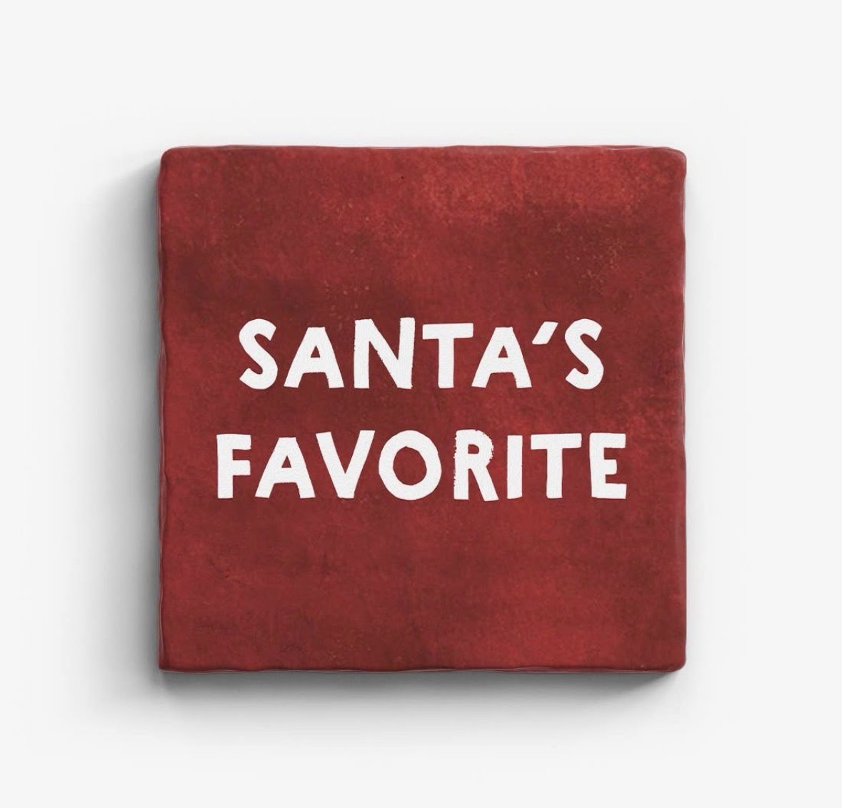 Santa's Favorite Marble Coaster